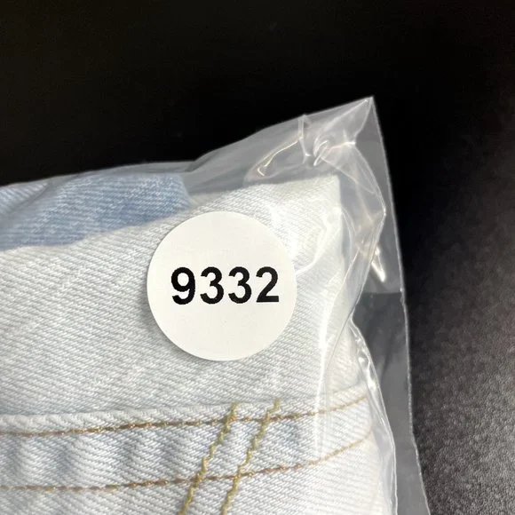 Levi's 501 Denim Shorts Womens 6 27 Two Tone Split Dye Mid Rise Button Fly - Picture 11 of 11